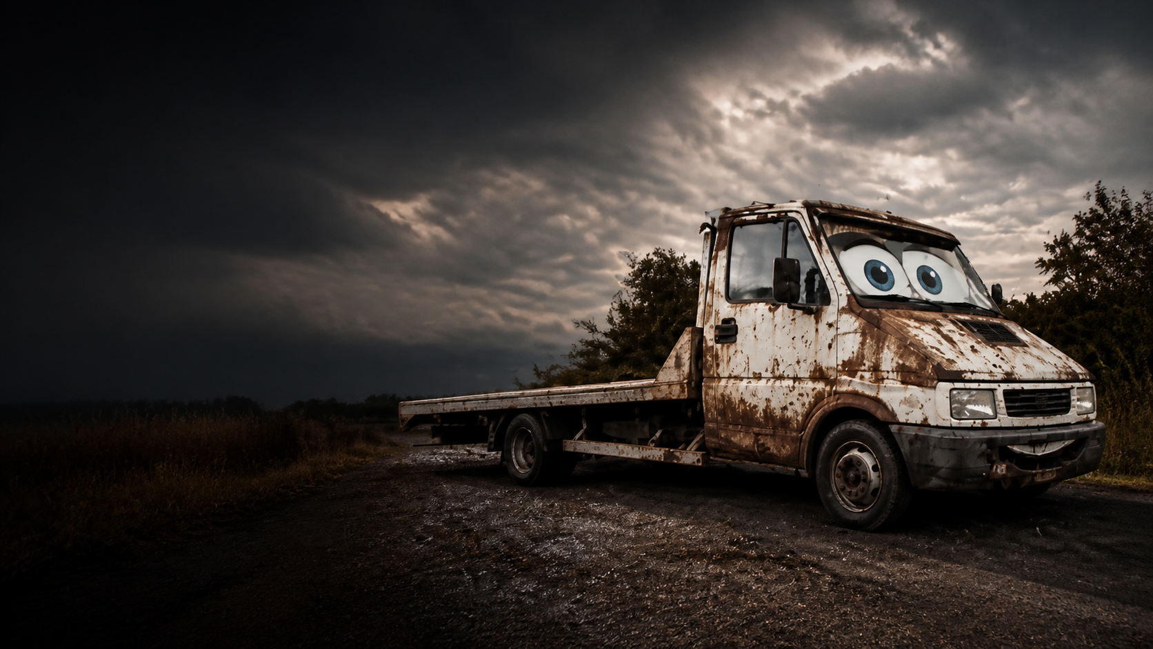 Camion plateau de David Martinez, transport de véhicules